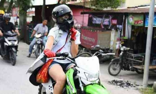 Nge-fans Pada Satria Baja Hitam, Alasan Poppy Sovia Pakai Motor Ini