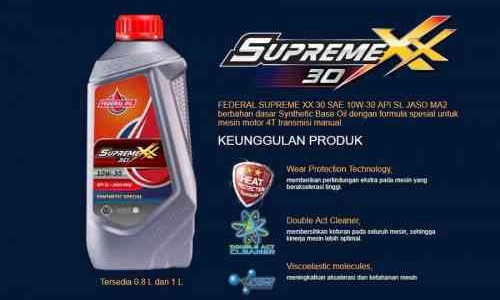  Punya Motor Usianya Lebih Dari 5 Tahun ? Olinya Pakai Federal Supreme XX