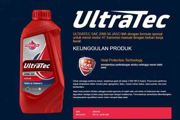 Federal Ultratec, Oli Terbaik Untuk Motor Yamaha dan Honda