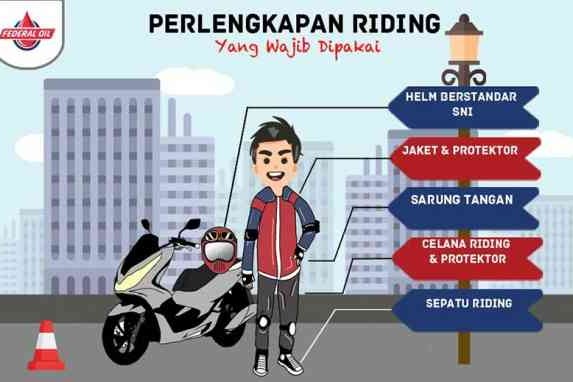 Perlengkapan Riding Yang Wajib Dipakai