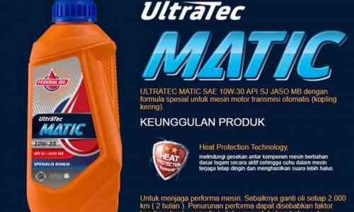 Federal Matic Ultratec 10W-30 Oli Special Untuk Motor Matik Lebih Dari 5 Tahun