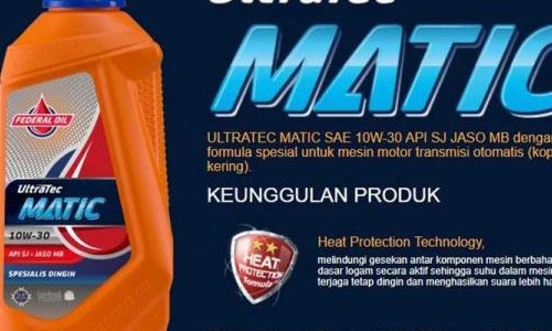 Federal Matic Ultratec 10W-30 Oli Special Untuk Motor Matik Lebih Dari 5 Tahun
