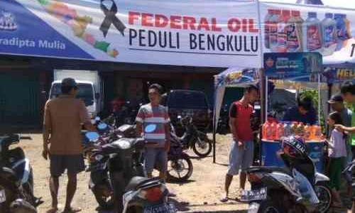 Pasca Banjir, Federal Oil Berikan Bantuan Bagi Pemotor di Bengkulu