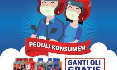 Federal Oil Peduli Konsumen, Beli Oli Gratis Masker