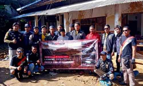 Komunitas Honda PCX Tangerang Sunmori Sekaligus Bakti Sosial