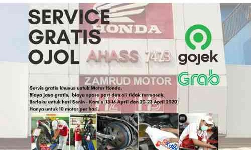 AHASS Zamrud Depok Kasih Program Servis Motor Gratis Untuk Ojol
