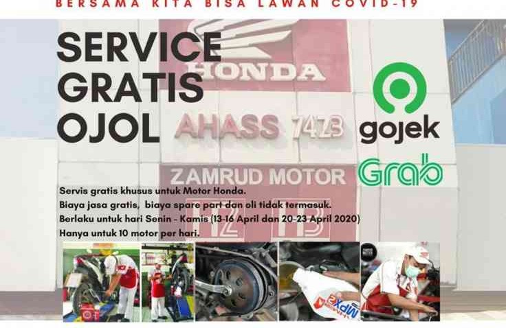 AHASS Zamrud Depok Kasih Program Servis Motor Gratis Untuk Ojol