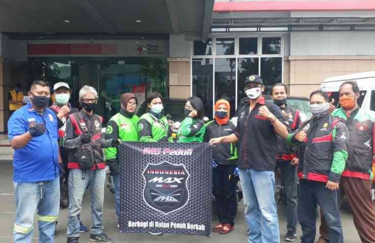 IMO Gandeng Gomax Riders Galang Donor Darah Dan Bagi Sembako