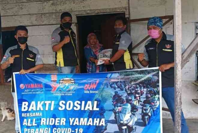 Diler Dan Komunitas Motor Yamaha Di Medan Bersatu Lawan Corona