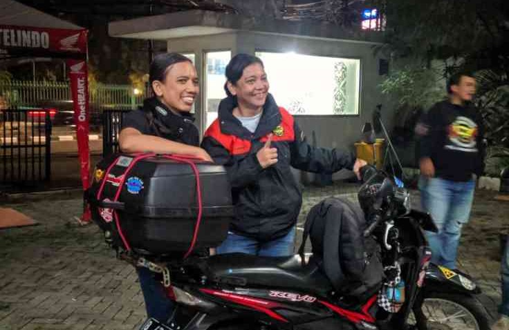 Pakai Honda Revo, Siti Farah Solo Riding Dari jakara ke Titik Nol Sabang