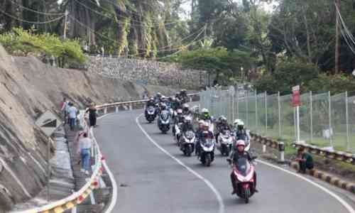 Serunya Sunmori Bikers Honda PCX Tangerang ke Cirata