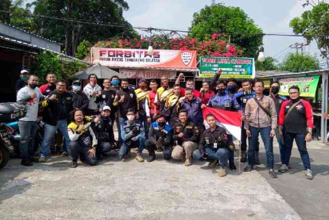  Independence Riding Day 2020, Cara Unik Bikers Tangsel Peringati HUT RI Ke-75