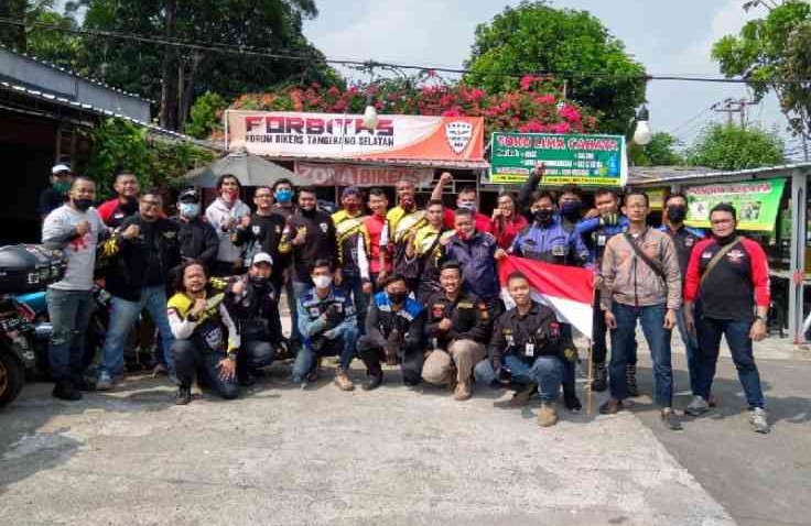  Independence Riding Day 2020, Cara Unik Bikers Tangsel Peringati HUT RI Ke-75