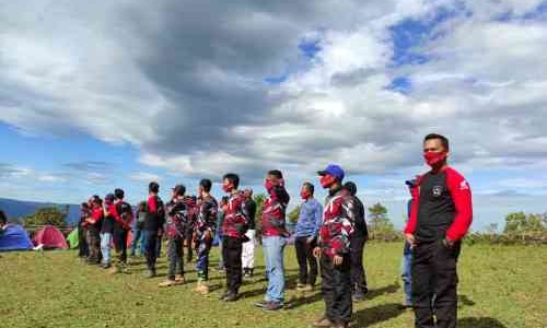 Rayakan HUR RI 75, HAI Makassar Touring Kemerdekaan Dan Baksos