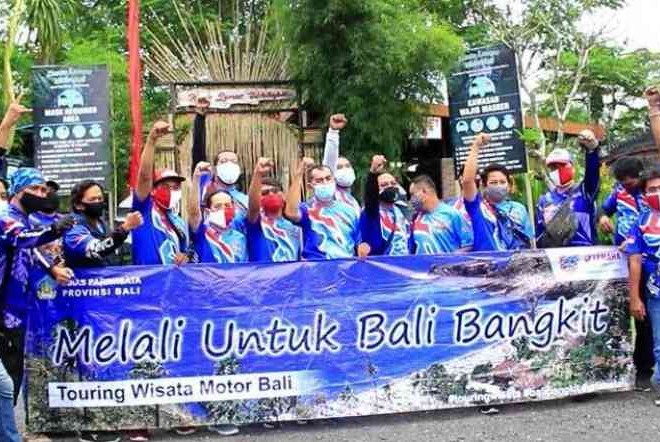  Bangkitkan Wisata Bali, Komunitas Motor Ini Adakan Touring Bersama