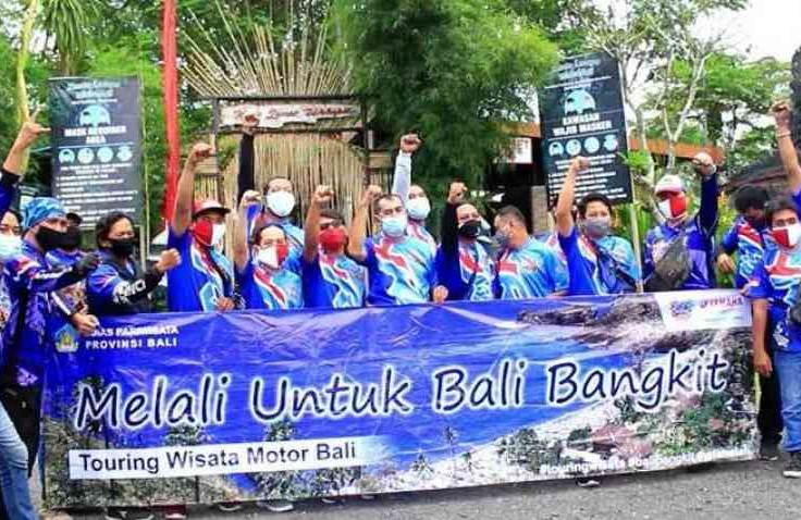  Bangkitkan Wisata Bali, Komunitas Motor Ini Adakan Touring Bersama