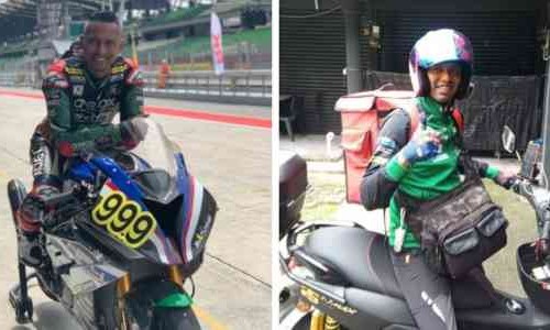 Wah Mantan Pembalap Moto2 Ini Alih Profesi Jadi Kurir Ojek Online