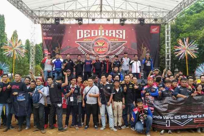 Usia 10 Tahun Paguyuban Komunitas Motor Jakarta Ini Semakin Kompak
