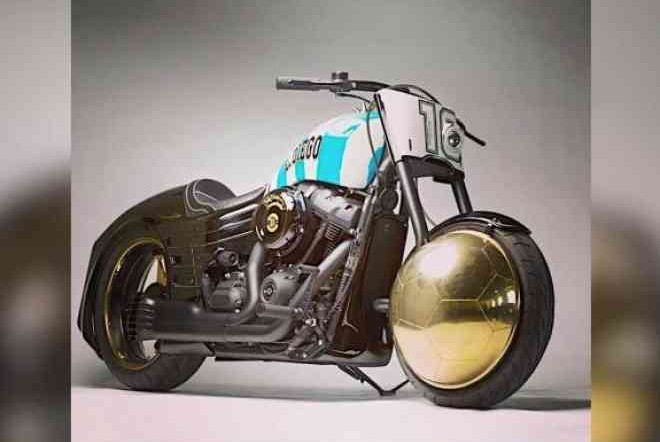 Motor Custom Unik Untuk Mendiang Maradona