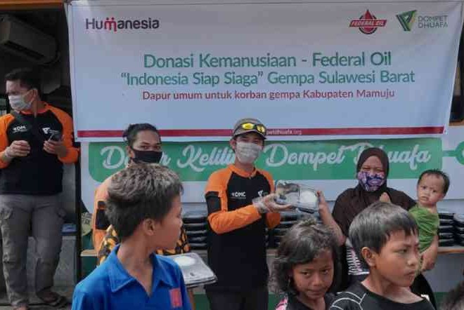 Federal Oil Berikan Donasi Pangan Untuk Korban Bencana Kalimantan Dan Sulawesi
