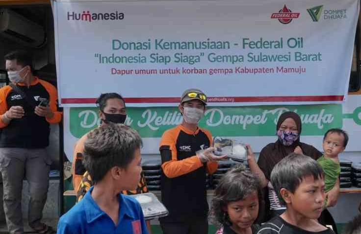 Federal Oil Berikan Donasi Pangan Untuk Korban Bencana Kalimantan Dan Sulawesi