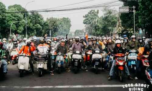 Komunitas Motor Klasik dan Custom Galang Dana Bantuan Bencana