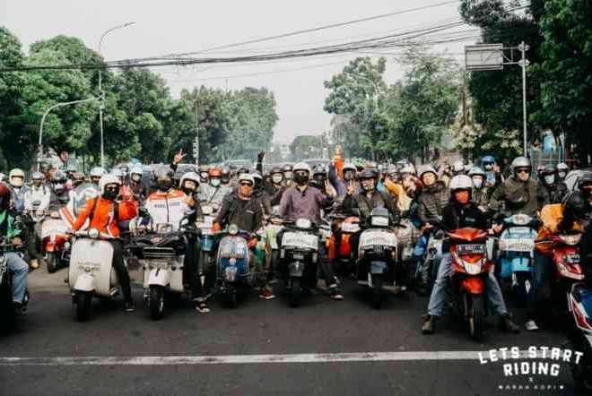 Komunitas Motor Klasik dan Custom Galang Dana Bantuan Bencana