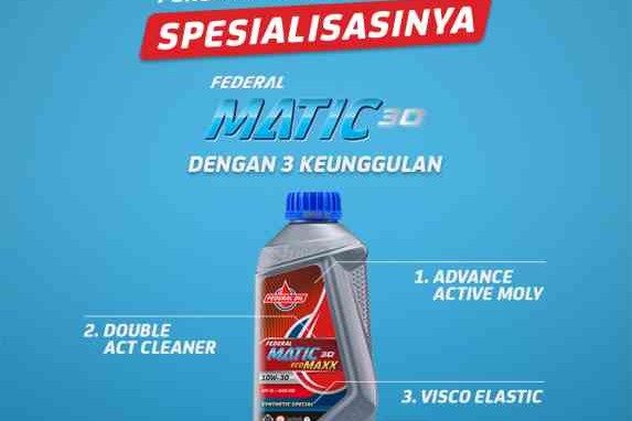 Federal Forcemaxx, Oli Untuk Mesin Motor Matic Yamaha, Suzuki dan TVS