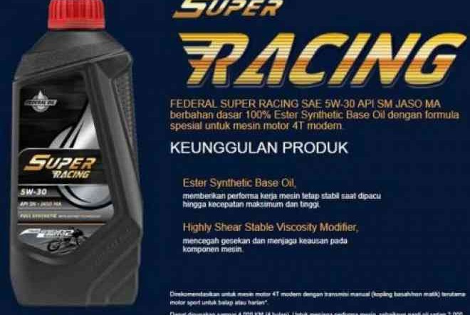 Pemilik Motor Sport Harus Pakai Oli yang Bagus, Gunakan Federal Super Racing