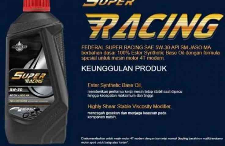Pemilik Motor Sport Harus Pakai Oli yang Bagus, Gunakan Federal Super Racing