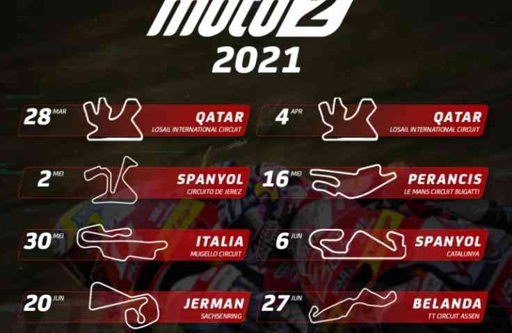 Jadwal Terbaru Balap MotoGP 2021, Ada Indonesia Gak Nih