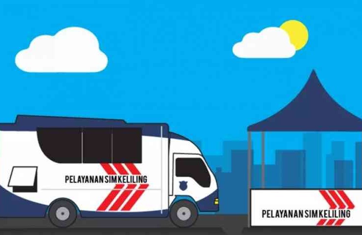Tempat Pelayanan SIM Keliling Hari ini di Jakarta Sabtu 21 Agustus 2021