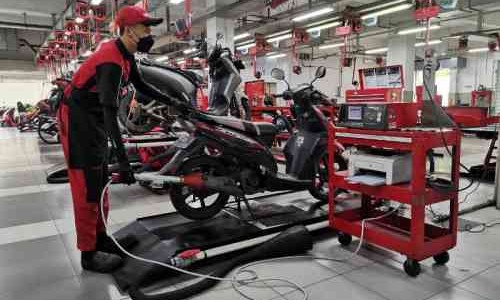 Servis di Bengkel Resmi Yamaha, Gratis Uji Emisi untuk Konsumen