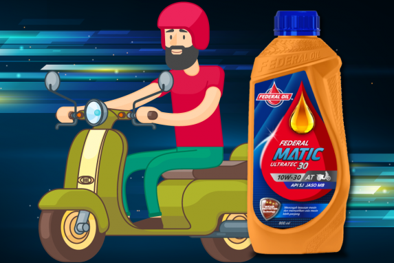  Punya Motor Matic 125 sampai 150cc, bingung Pakai Oli Seperti Apa ? Pakai Federal Matic Ultratec 30 Saja