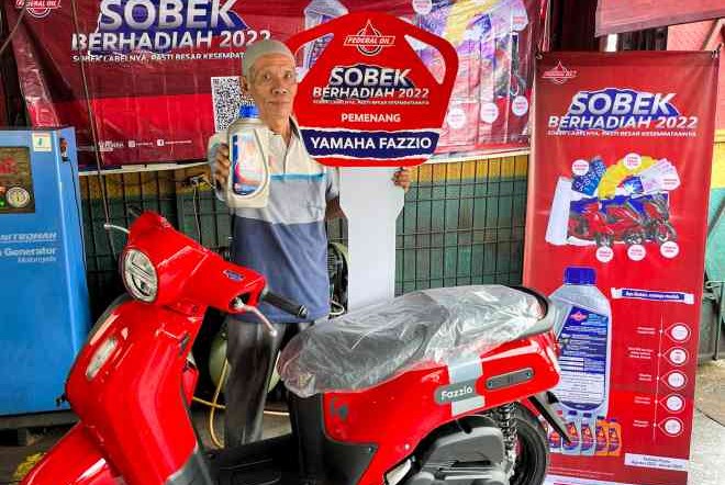 Syamsuri, Pemenang Yamaha Fazzio Dari Sobek Berhadiah Federal Oil 2022. Rasanya Seperti Mimpi di Siang Bolong!