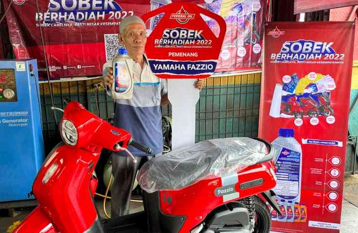 Syamsuri, Pemenang Yamaha Fazzio Dari Sobek Berhadiah Federal Oil 2022. Rasanya Seperti Mimpi di Siang Bolong!