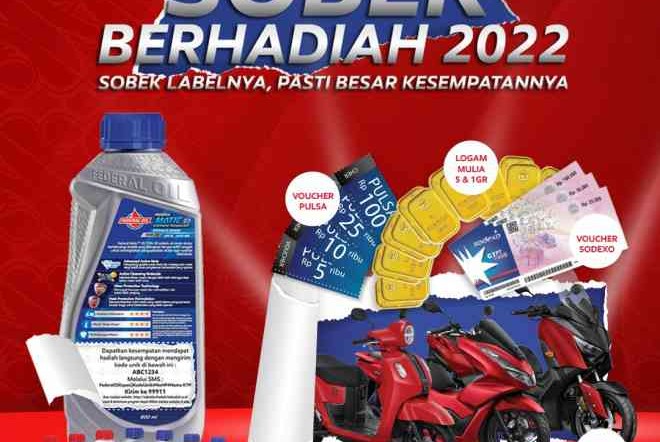 Mau Punya Honda PCX atau Yamaha Xmax ? Ikutan Sobek Berhadiah Federal Oil 2022