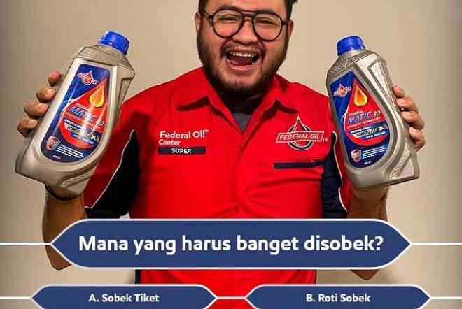 Buruan ikutan Program Sobek Berhadiah 2022! Masih Banyak Kesempatan Dapat Hadiah Dari Federal Oil!