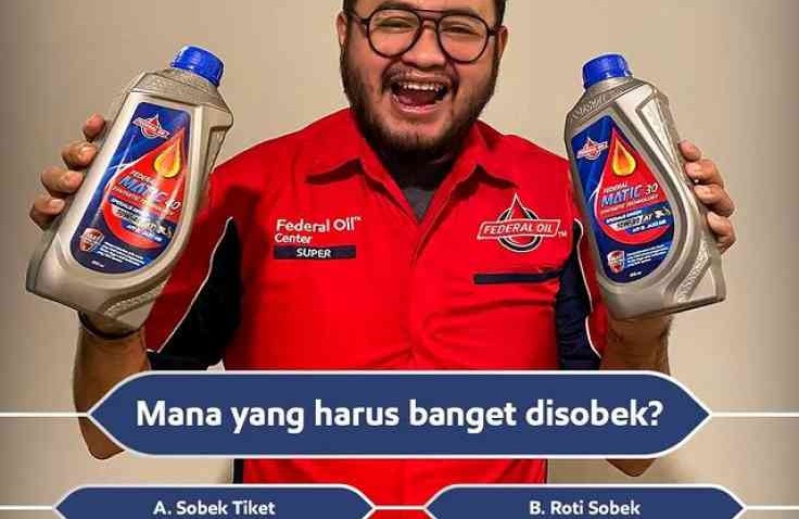 Buruan ikutan Program Sobek Berhadiah 2022! Masih Banyak Kesempatan Dapat Hadiah Dari Federal Oil!