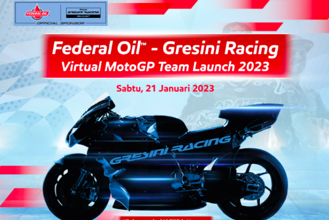 Sambut Keseruan Federal Oil™- Gresini Racing Virtual MotoGP Team Launch 2023 Pada Sabtu 21 Januari, Hanya di YouTube Federal Oil Indonesia!