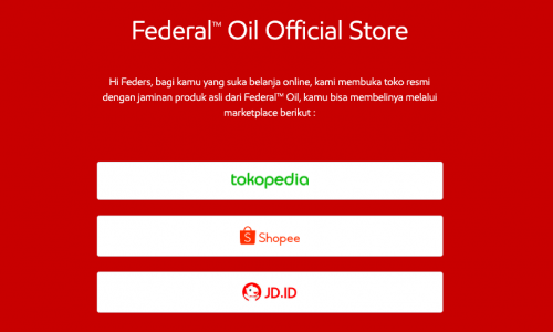 Berbelanja Produk Federal Oil™ Semakin Mudah Di Market Place Official Federal Oil™