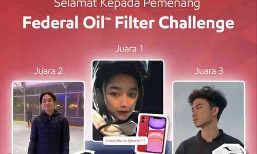 Pengumuman Pemenang Filter Federal Oil™ Challenge, Cek Nama Kamu Disini Feders!