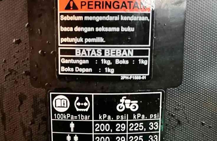 Bermacam Arti Label Stiker yang Ada di Sepeda Motor 