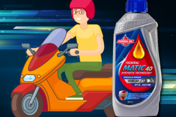 Untuk Para Pengguna Sepeda Motor Matic, Federal Matic 40 Bisa Jaga Mesin Motor Tetap Nyaman!