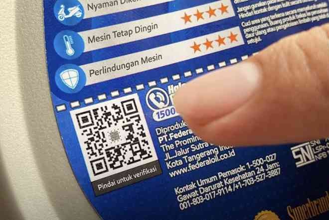 Begini Cara Scan QR Code Produk Federal Oil