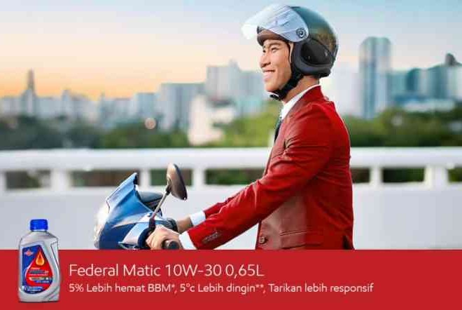 Federal Matic 30 Ukuran Baru 650 ml. Pasti Bikin Nyaman Sepeda Motor Matic Kesayanganmu