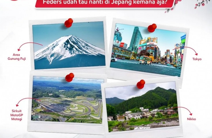 Nih Tempat yang Akan disinggahi Dalam Rangka Federal Oil Road To MotoGP Motegi Jepang