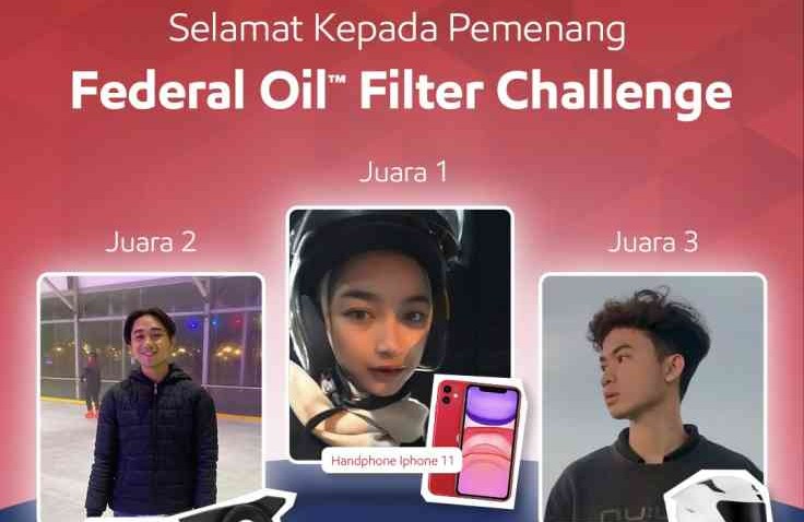 Pengumuman Pemenang Filter Federal Oil™ Challenge, Cek Nama Kamu Disini Feders!